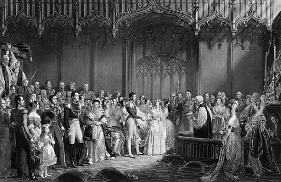 Marriage of Queen Victoria (1819-1901) and Prince Albert (1819-61) at St. James''s Palace on 10th Fe a (after) Sir George Hayter