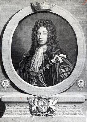 James Douglas, 2nd Duke of Queensberry; engraved by Louis du Guernier II