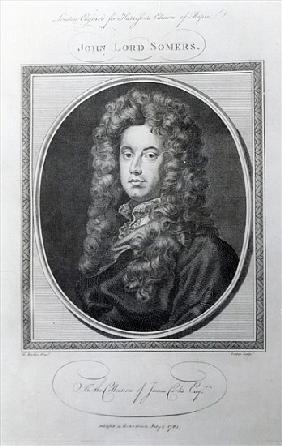 John, Lord Somers; engraved by John Golder