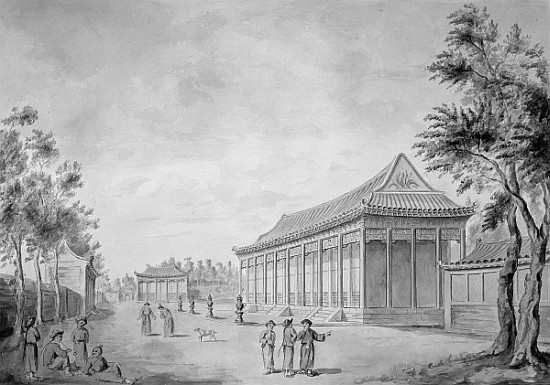 Hall of Audience at the Old Summer Palace, Beijing a (after) Sir John Barrow