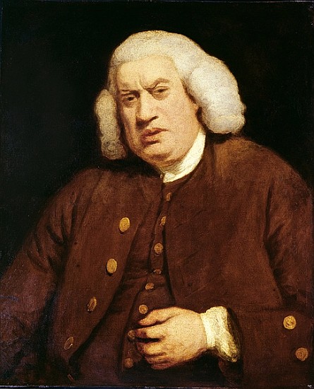 Portrait of Dr. Samuel Johnson (1709-84) a (after) Sir Joshua Reynolds