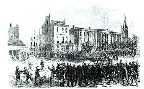 New Orleans Race Riot of July 30th, 1866, illustration from ''Harper''s Weekly'' magazine in 1866