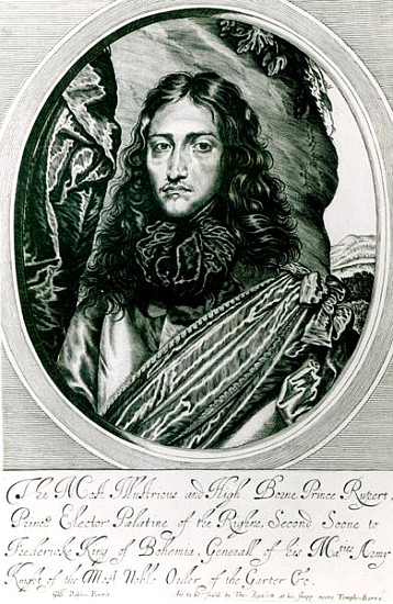 Prince Rupert of the Rhine ; engraved by William Faithorne a (after) William Dobson
