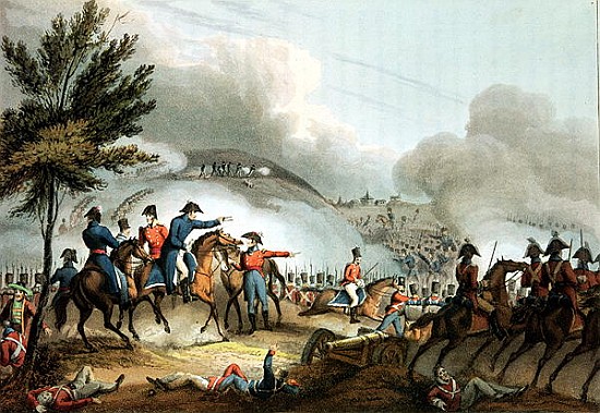 Battle of Salamanca, 22nd July 1812, etched J. Clarke, colouredM. Dubourg a (after) William Heath