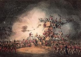 Storming of Ciudad Rodrigo, 19th January, 1813 aquatinted by Thomas Sutherland (b.c.1785)