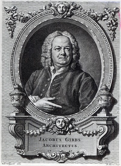 James Gibbs; engraved by Bernard Baron, 1747 a (after) William Hogarth