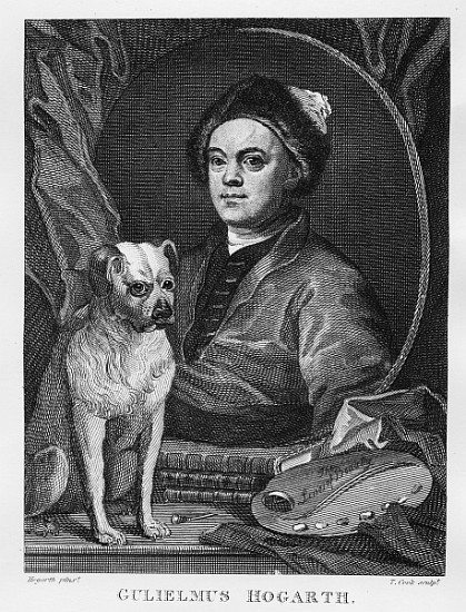 Self Portrait; engraved by T. Cook a (after) William Hogarth