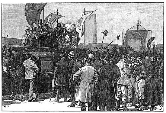 The Chartist Demonstration on Kennington Common, 10th April 1848 a (after) William Barnes Wollen