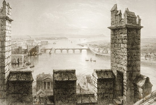 The River Shannon and Limerick from the Cathedral Tower, County Limerick, from ''Scenery and Antiqui a (after) William Henry Bartlett