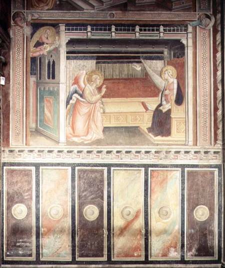 Annunciation, in the Cappella del Sacro Cingolo a Agnolo/Angelo di Gaddi
