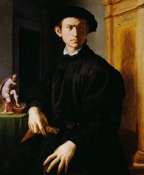 Bildnis eines jungen Mannes mit Laute. a Agnolo Bronzino