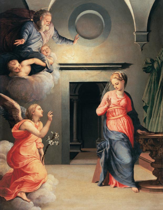 A.Bronzino, Annunciation to Mary a Agnolo Bronzino