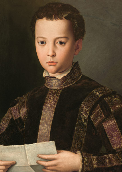Portrait of Francesco I de' Medici (1541-87) as a Young Boy a Agnolo Bronzino