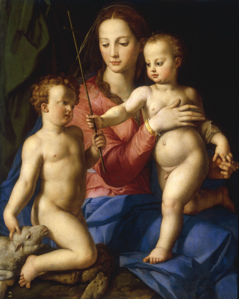 A.Bronzino, Madonna w. Child a. John a Agnolo Bronzino