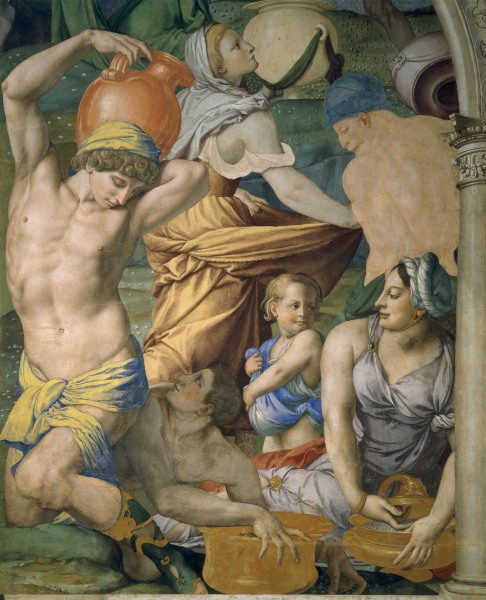 A.Bronzino, Manna collector, section a Agnolo Bronzino