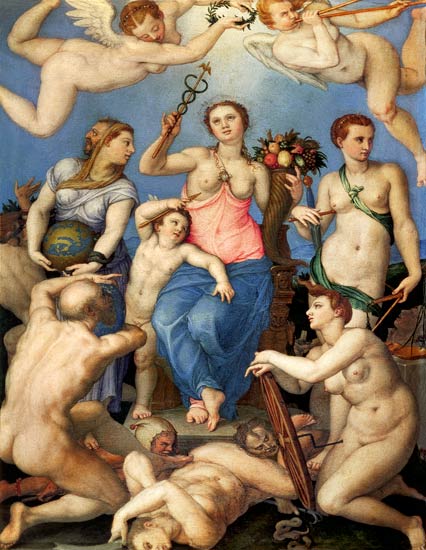 Allegory of Happiness a Agnolo Bronzino
