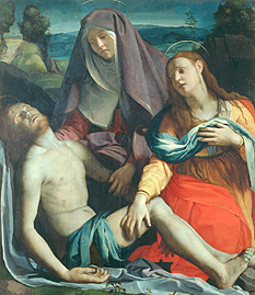 Die Beweinung Christi a Agnolo Bronzino