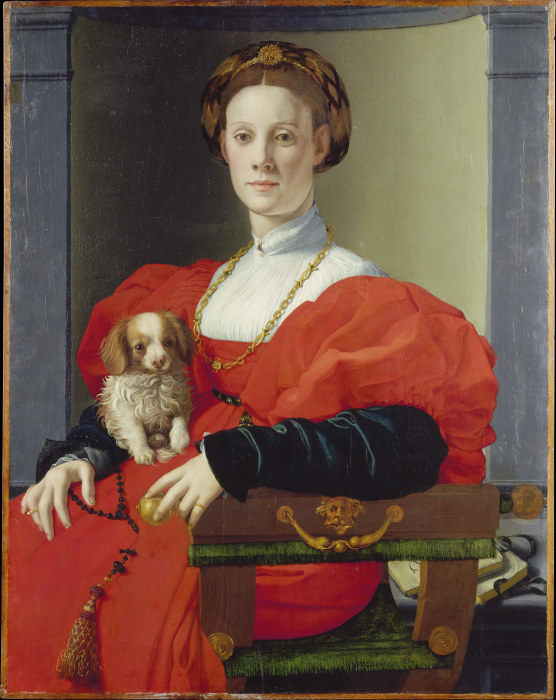 Portrait of a Lady in Red (Francesca Salviati?) a Agnolo Bronzino