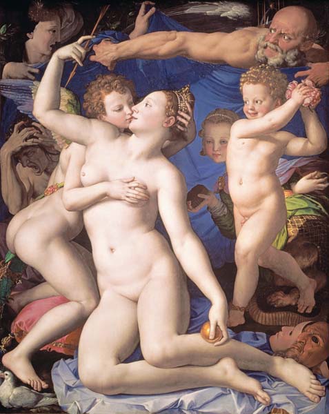 An Allegory with Venus and Cupid a Agnolo Bronzino