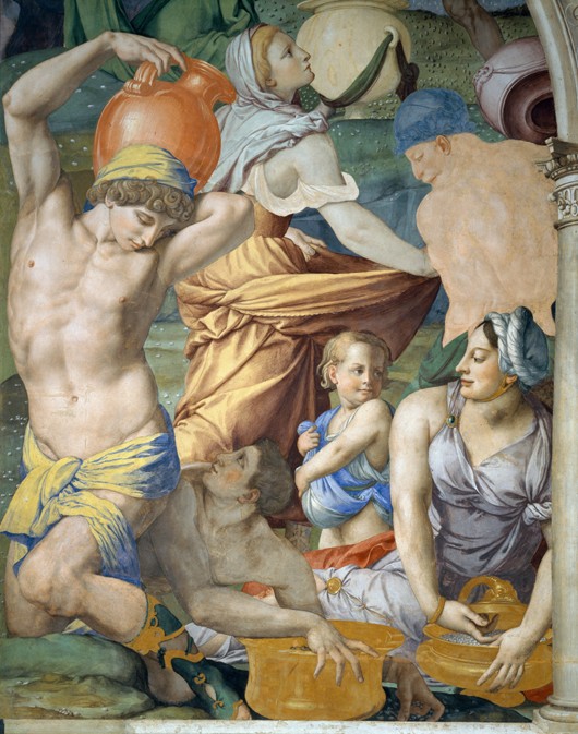The Gathering of Manna (Detail) a Agnolo Bronzino