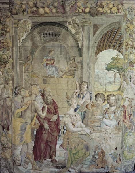 Joseph im Gefängnis / Bildteppich 1549 a Agnolo Bronzino