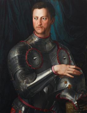 Portrait of Grand Duke of Tuscany Cosimo I de' Medici (1519-1574) in armour