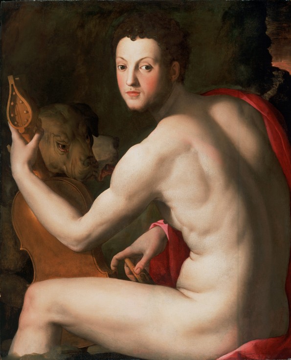 Portrait of Grand Duke of Tuscany Cosimo I de' Medici (1519-1574) as Orpheus a Agnolo Bronzino