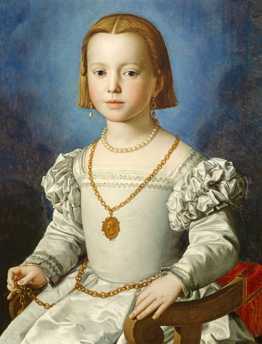 Portrait of Isabella de' Medici (1542-76) a Agnolo Bronzino