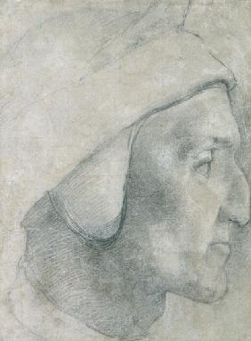 Dante / Drawing by A. Bronzino