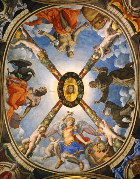 A.Bronzino, Trinity with Saints a Agnolo Bronzino