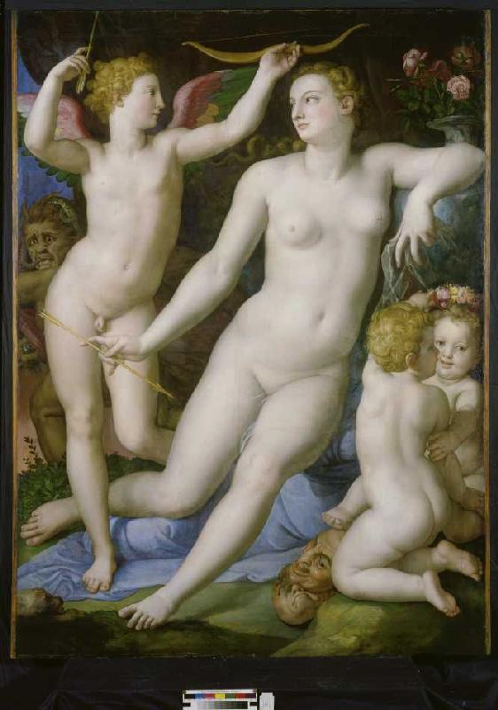 Venus, Amor and the jealousy a Agnolo Bronzino
