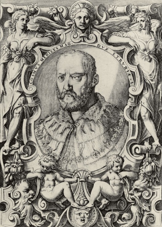 Portrait of Grand Duke of Tuscany Cosimo I de' Medici (1519-1574) a Agostino Carracci