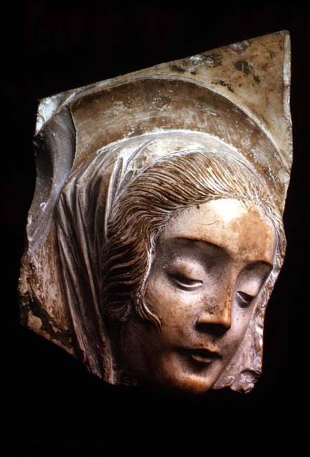 Head of a Madonna, fragment a Agostino d'Antonio  di Duccio