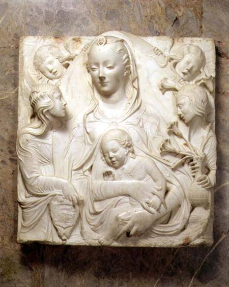 Madonna and Child with Four Angels a Agostino di Duccio