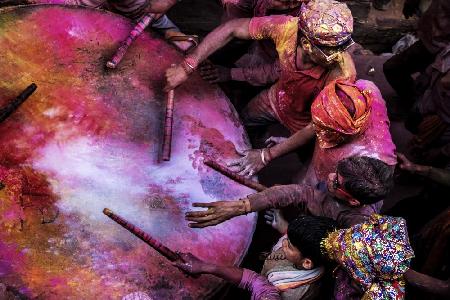 Holi Drummers in Barsana