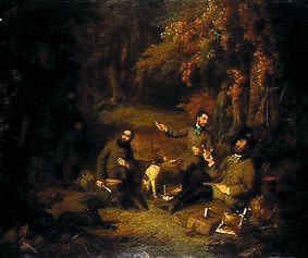 Locking hunt in the hilly scenery of Gerecse a Alajos Györgyi-Giergl