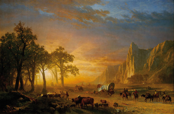 Emigrants Crossing the Plains a Albert Bierstadt