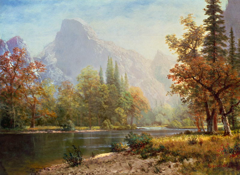 Half Dome, Yosemite a Albert Bierstadt
