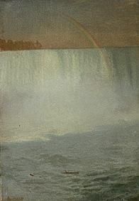 Rainbow over the Niagara cases a Albert Bierstadt