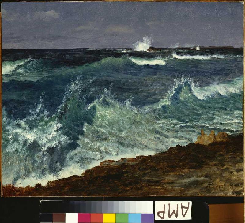 Seestück. a Albert Bierstadt