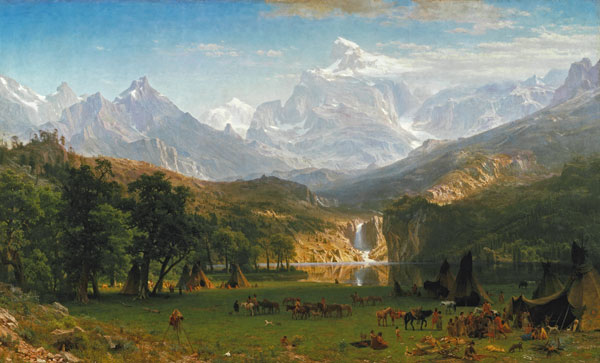 The Rocky Mountains, Lander's Peak a Albert Bierstadt