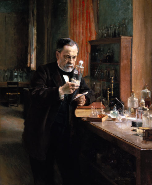 Louis Pasteur (1822-95) in his Laboratory a Albert Edelfelt