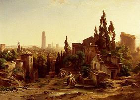 Verona, seen by the Giardino Giusti a Albert Emil Kirchner
