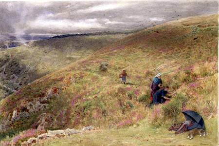 On the South Downs a Albert Goodwin
