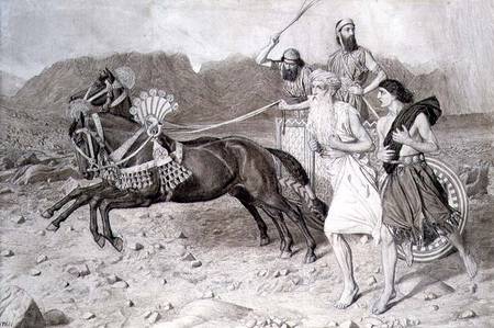 Elijah Running to Jezreel before Ahab's Chariot a Albert Joseph Moore