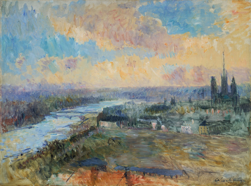 The Seine at Rouen a Albert Lebourg