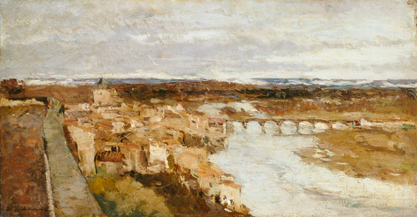 View of the Town of Pont-du-Chateau a Albert Lebourg