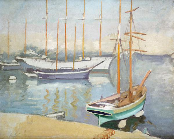 Segelboote in Marseille (Voiliers a Marseille) a Albert Marquet