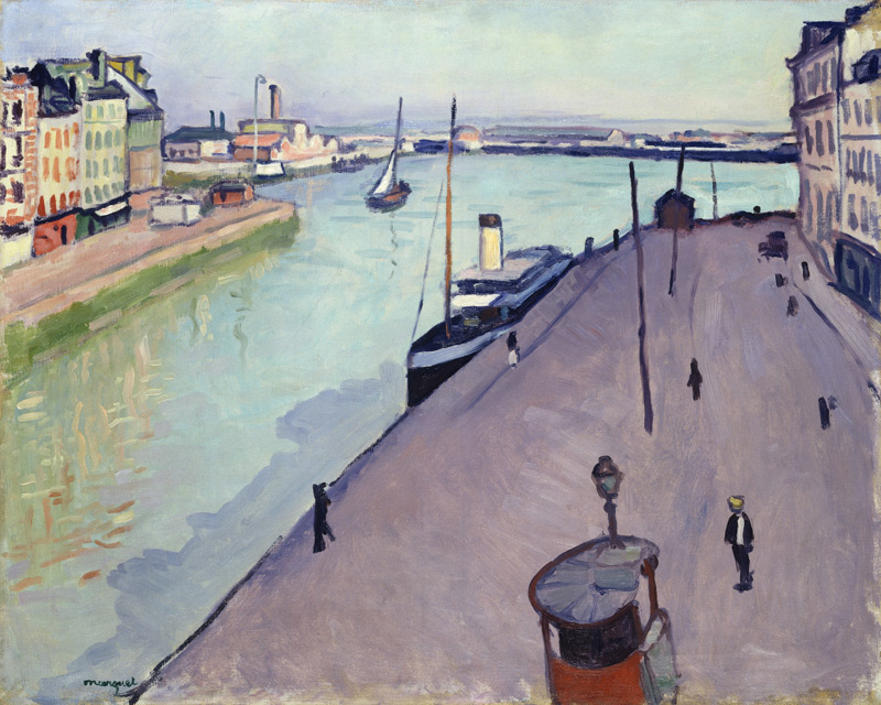 Vue du port du Havre (Le quai de Notre-Dame) a Albert Marquet