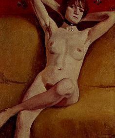 Naked woman on the divan